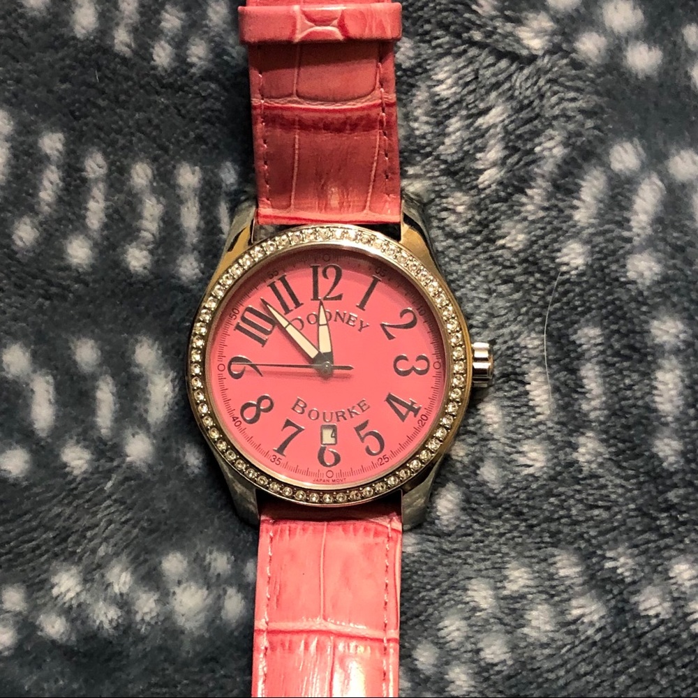 Dooney and Bourke Watch, Pink, Leather